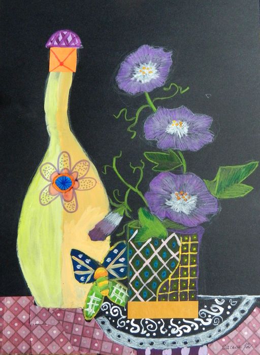 Art Studio PALETTE. Aleksandra Malisheva Picture.  Mixed Media Still Life Still Life 